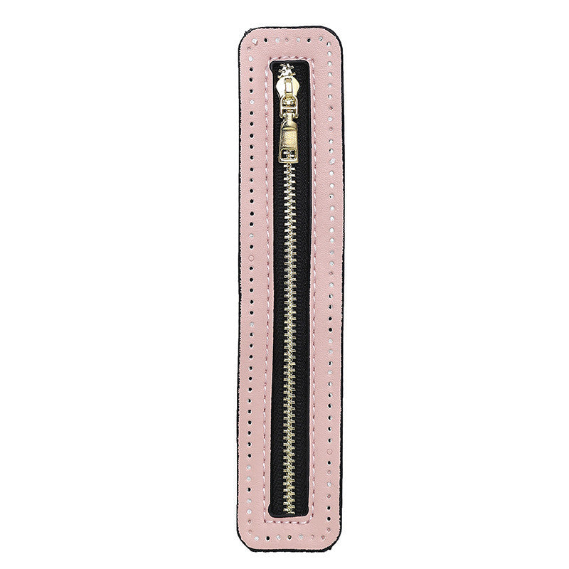 18cm PU Leather Zipper for crochet Bag- Woven Bag Hardware Sewing PU Leather Zipper Zip