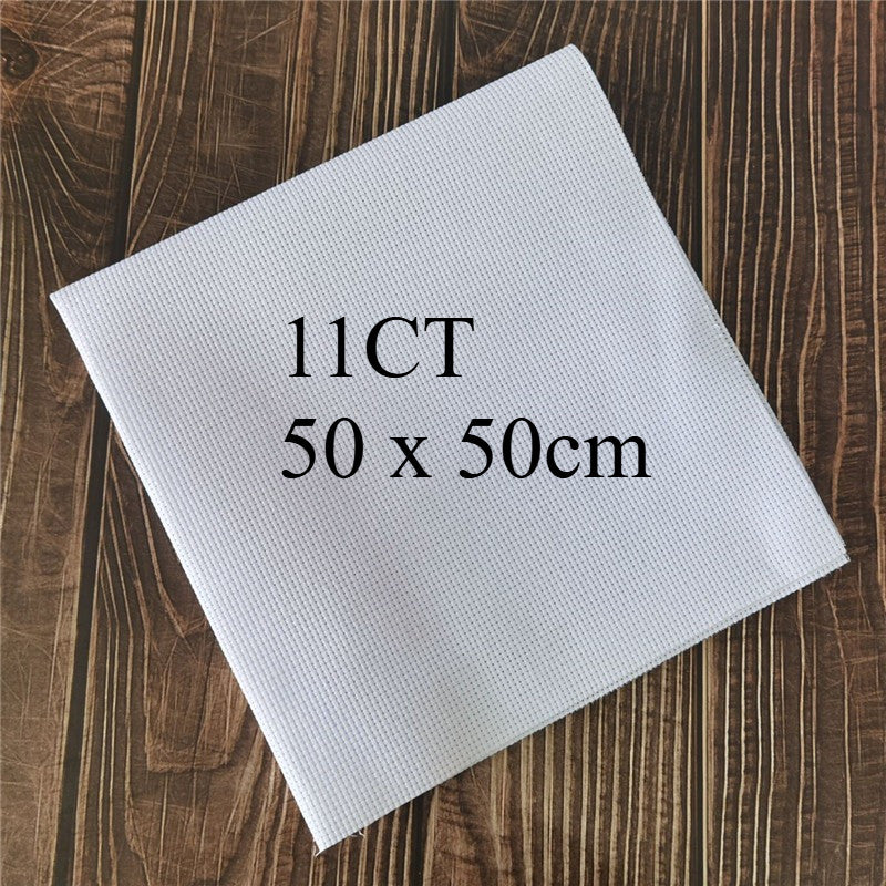 11CT / 14CT Aida Cloth Plain Cross Stitch Fabric | Embroidery Fabric | White Cloth | Kain Silang Pangkah