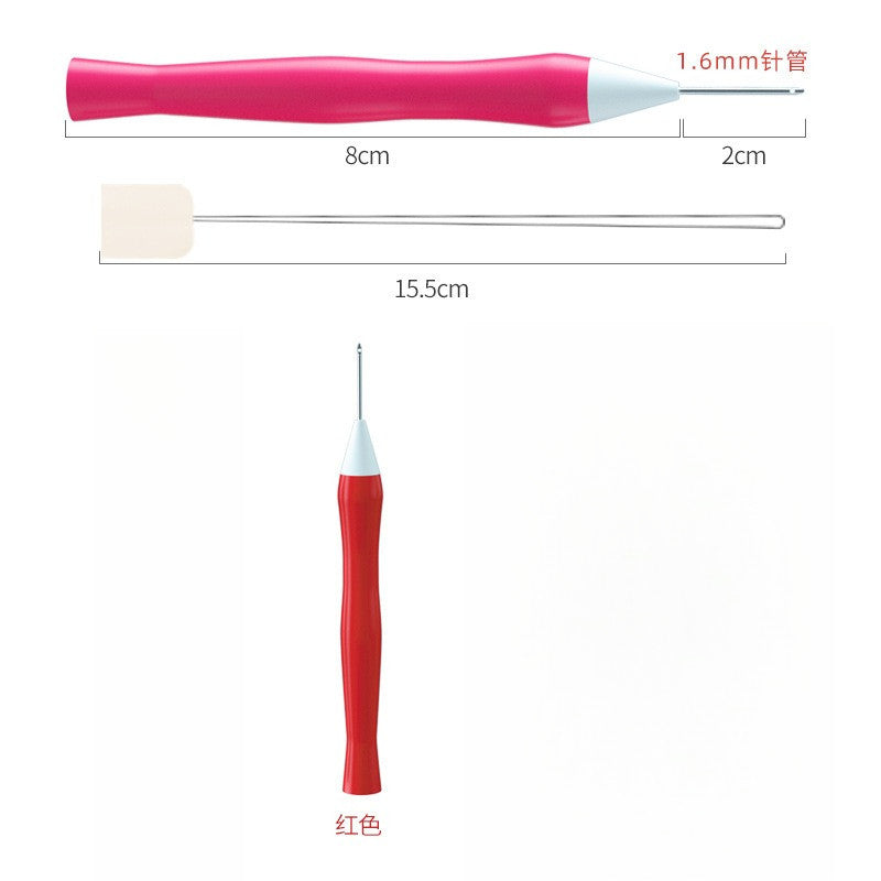 Russian Punch Needle– Thick Yarn Embroidery Tool Kit / Punch Pen / Tufting Needle DIY Handcraft