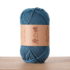 2mm Hollow Cotton Yarn Cotton+Polyester Thread Benang Kait Beg DIY Hand Knitting/Crochet Bag Hat Coasters 空心棉线