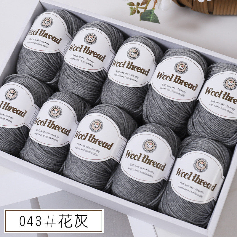 50g- Merino Wool Blended Worsted Yarn | DIY Hand Knitting/ Crochet Yarn for Sweater Scarf | Benang Kait
