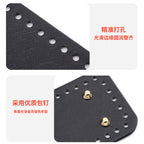 20x8cm Tapak Beg Kulit PU (44 Lubang) - Bahan DIY Kraf Tangan - PU Leather Bag Base - 20x8cm Rectangle