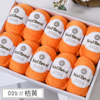 50g- Merino Wool Blended Worsted Yarn | DIY Hand Knitting/ Crochet Yarn for Sweater Scarf | Benang Kait