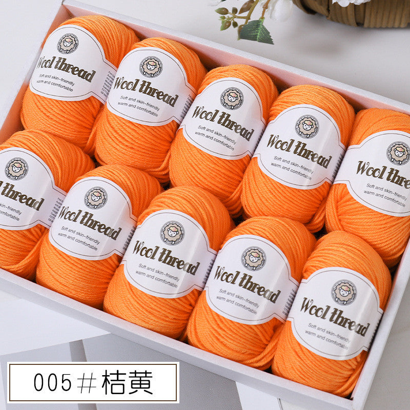 50g- Merino Wool Blended Worsted Yarn | DIY Hand Knitting/ Crochet Yarn for Sweater Scarf | Benang Kait