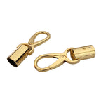 2pcs- Bell Buckle 13mm Rope Barrier End Stopper with Hook - Cangkuk Besi Kuku Kambing - DIY Crochet Accessories
