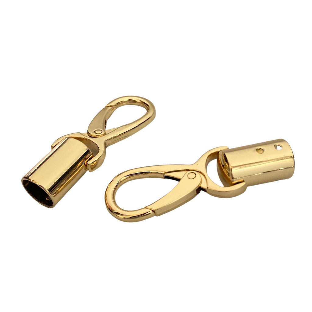 2pcs- Bell Buckle 13mm Rope Barrier End Stopper with Hook - Cangkuk Besi Kuku Kambing - DIY Crochet Accessories