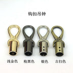 2pcs- Bell Buckle 13mm Rope Barrier End Stopper with Hook - Cangkuk Besi Kuku Kambing - DIY Crochet Accessories