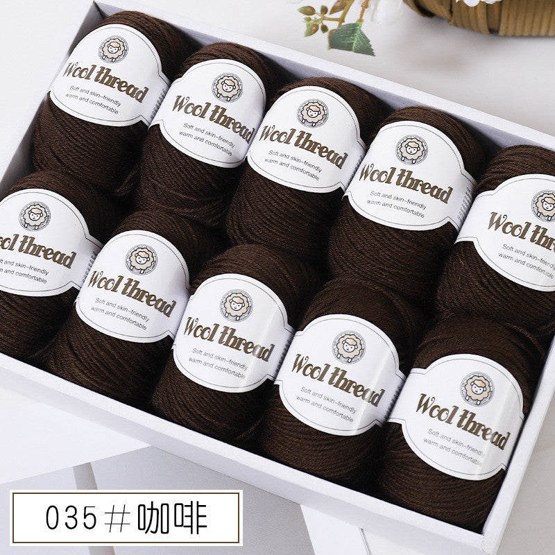 50g- Merino Wool Blended Worsted Yarn | DIY Hand Knitting/ Crochet Yarn for Sweater Scarf | Benang Kait