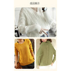 50g- Merino Wool Blended Worsted Yarn | DIY Hand Knitting/ Crochet Yarn for Sweater Scarf | Benang Kait
