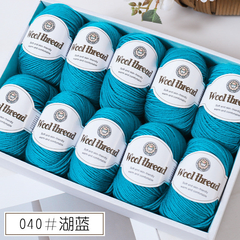 50g- Merino Wool Blended Worsted Yarn | DIY Hand Knitting/ Crochet Yarn for Sweater Scarf | Benang Kait