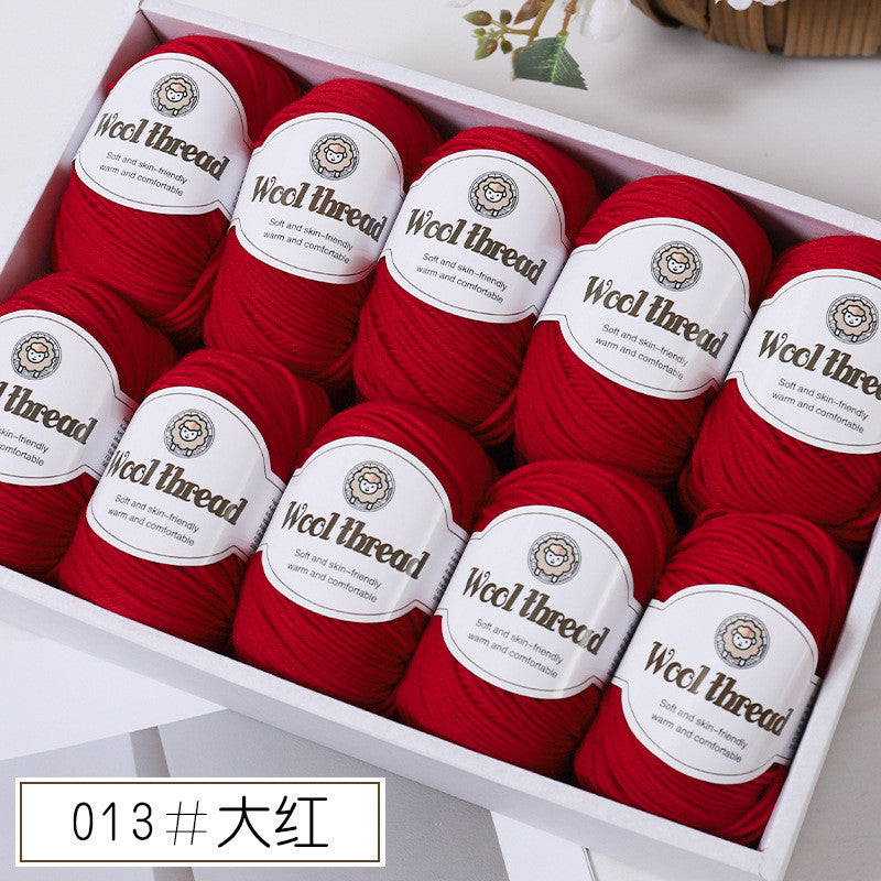 50g- Merino Wool Blended Worsted Yarn | DIY Hand Knitting/ Crochet Yarn for Sweater Scarf | Benang Kait