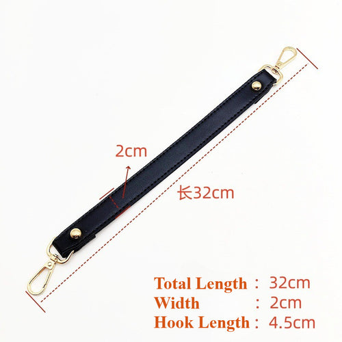 32cm PU Leather Replacement Handle Short Strap | Multi-Color PU Bag Handle for Handbag DIY Accessories