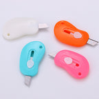 Cute Mini Utility Knife for Box Opening & Paper Cutting – Pocket Size, Multi-Color