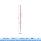 SKC Double-Ended Crochet Hook  | Ergonomic Aluminum & Steel Crochet Needles for Knitting & DIY Crafts | Jarum Kait