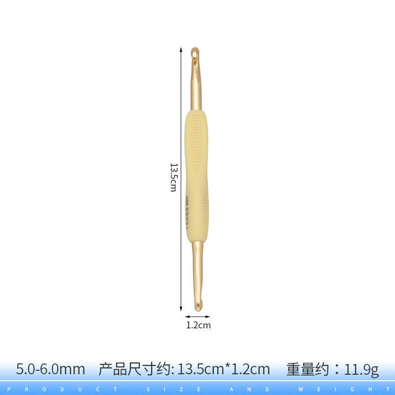SKC Double-Ended Crochet Hook  | Ergonomic Aluminum & Steel Crochet Needles for Knitting & DIY Crafts | Jarum Kait
