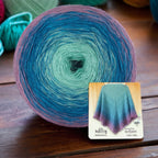 300g Fairy Lace Cotton Yarn – Gradient Rainbow Cake Yarn for Knitting & Crochet Shawl, Soft Summer Cotton Thread