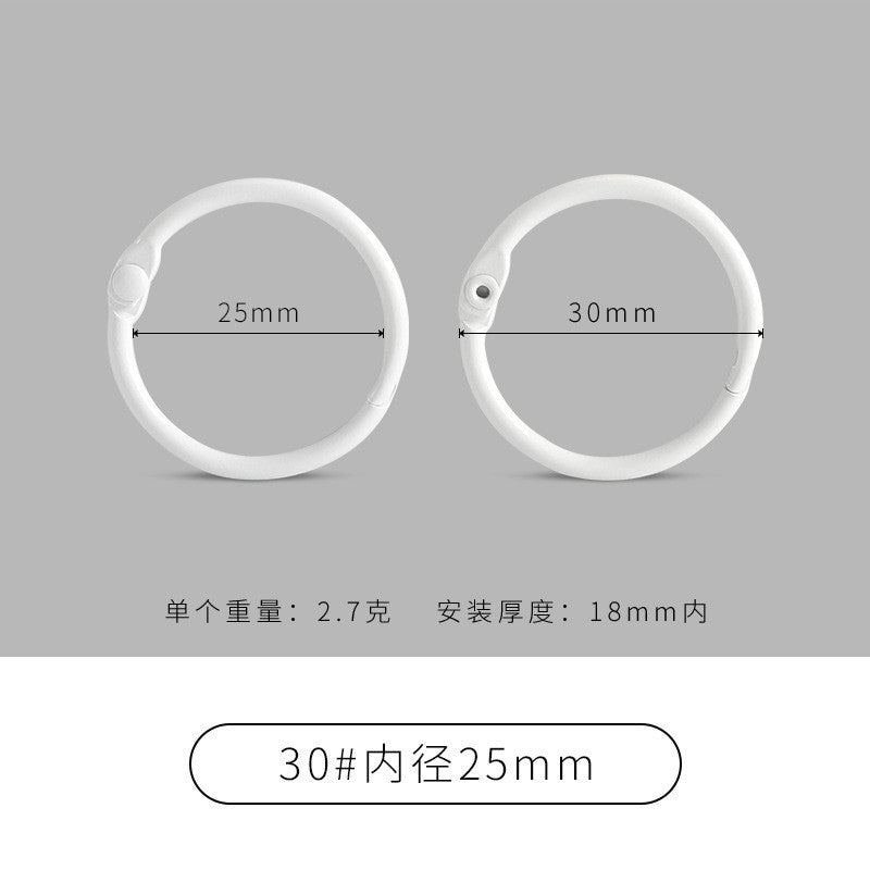 25mm Colored Metal Book Rings | 2pcs Binder Rings for Scrapbooking Photo Albums Flash Cards Keychains