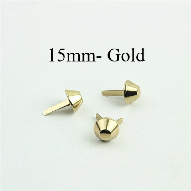 4pcs- Bag Bottom Stud | Foot Nail | DIY Leathercraft Hardware - Bucket Bag Base Protector Stud | Tapak Paku Kaki Bag