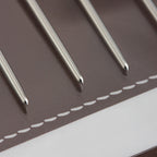 Round-Tip Needles (Set of 5) | Hand Sewing Needles for Leather Craft DIY, Wax Thread Stitching, Non-Triangle Tip