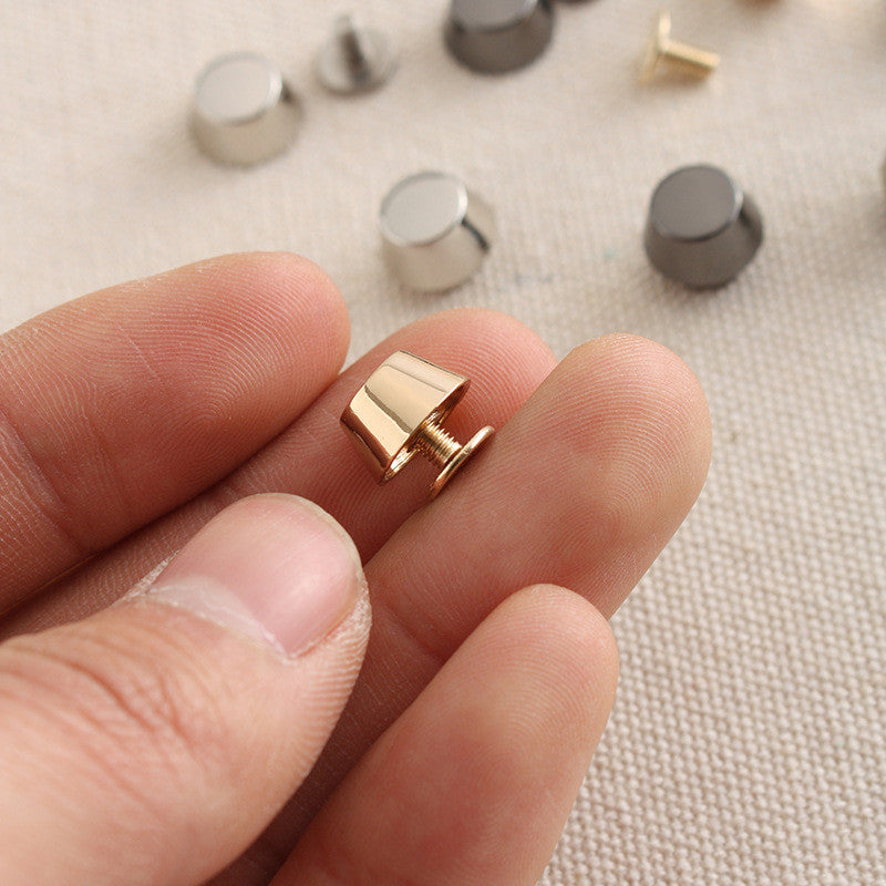 4pcs- Bag Bottom Stud | Foot Nail | DIY Leathercraft Hardware - Bucket Bag Base Protector Stud | Tapak Paku Kaki Bag