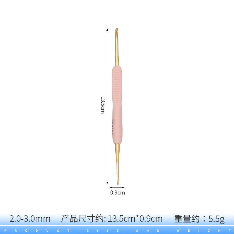 SKC Double-Ended Crochet Hook  | Ergonomic Aluminum & Steel Crochet Needles for Knitting & DIY Crafts | Jarum Kait