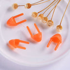 10pcs- Plush Toy Chick Duck Beak DIY Animal Doll Mouth Craft Accessories Orange Beak Aksesori Kraftangan