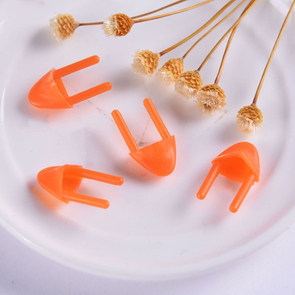 10pcs- Plush Toy Chick Duck Beak DIY Animal Doll Mouth Craft Accessories Orange Beak Aksesori Kraftangan