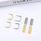 2pcs- Metal Arch Bridge Buckle | Kuku Rimau | Bag Accessories | DIY Repair Hardware | Zinc Alloy Handle Base