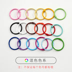 25mm Colored Metal Book Rings | 2pcs Binder Rings for Scrapbooking Photo Albums Flash Cards Keychains