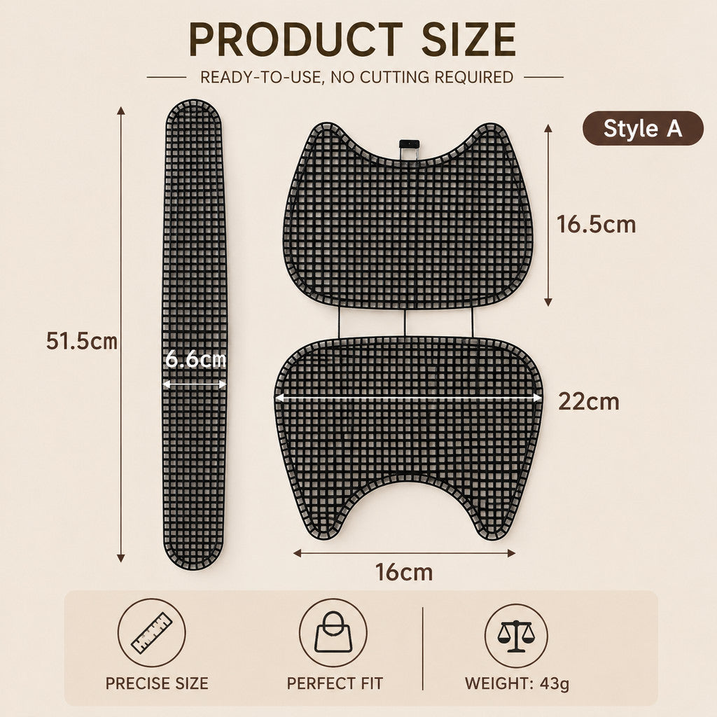 DIY Plastic Canvas Mesh for Handbag Making | Plastic Mesh Sheets | Craft Grid Canvas | Bag Grid | Jaring Plastik DIY Beg