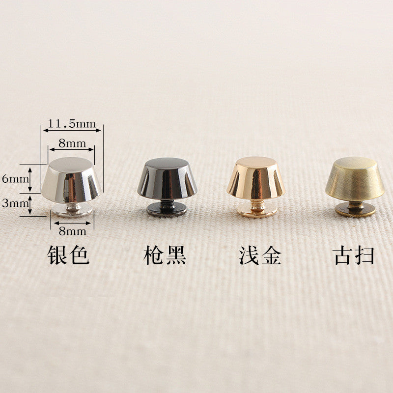 4pcs- Bag Bottom Stud | Foot Nail | DIY Leathercraft Hardware - Bucket Bag Base Protector Stud | Tapak Paku Kaki Bag