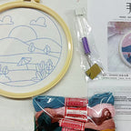 DIY Punch Needle Embroidery Kit | Team Building Craft Kit, Kids-Friendly Punch Needle Set | Russian Poke Needle