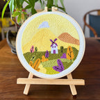 DIY Punch Needle Embroidery Kit | Team Building Craft Kit, Kids-Friendly Punch Needle Set | Russian Poke Needle