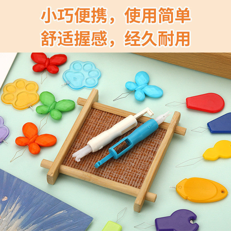 Plastic Needle Threader Small Eye Needle Threader Hand Sewing Threading Tool | Alat Masuk Benang Jarum Penjahit Sulam