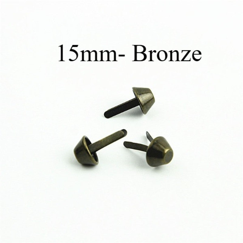 4pcs- Bag Bottom Stud | Foot Nail | DIY Leathercraft Hardware - Bucket Bag Base Protector Stud | Tapak Paku Kaki Bag