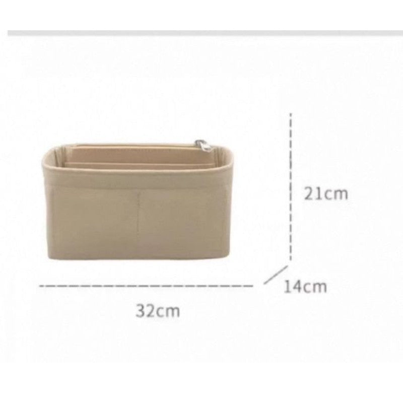 Tote Bag Organizer Insert – Lightweight Wool Felt Inner Pouch Liner Storage Bag | Crochet Bag Inner