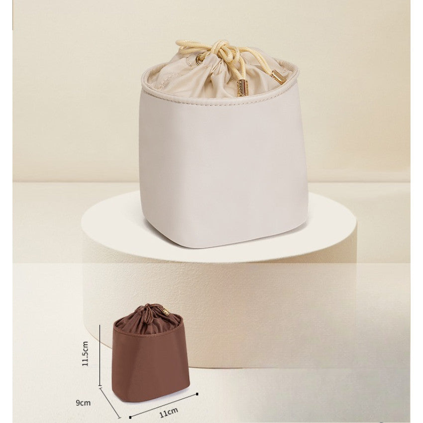 Bucket Bag Organizer Insert Mini Drawstring Inner Pouch Liner Bag for Women | Crochet Bag Inner