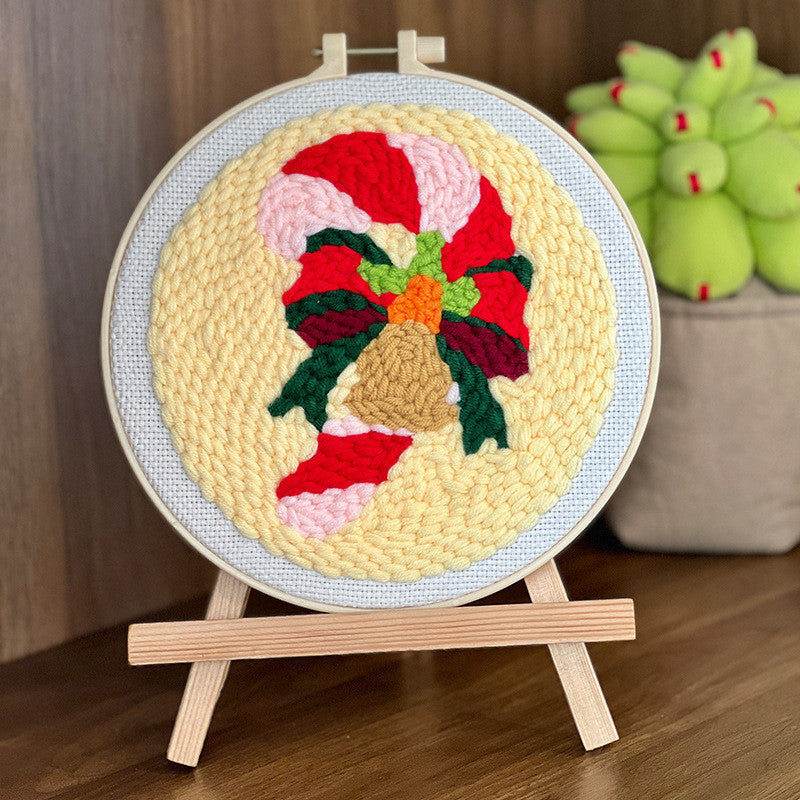 DIY Punch Needle Embroidery Kit | Team Building Craft Kit, Kids-Friendly Punch Needle Set | Russian Poke Needle