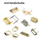 2pcs- Metal Arch Bridge Buckle | Kuku Rimau | Bag Accessories | DIY Repair Hardware | Zinc Alloy Handle Base