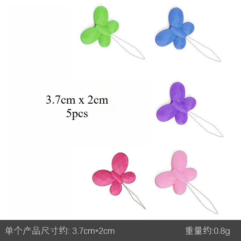 Plastic Needle Threader Small Eye Needle Threader Hand Sewing Threading Tool | Alat Masuk Benang Jarum Penjahit Sulam