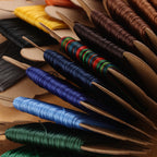 1mm Flat Waxed Polyester Thread for Leather Hand Stitching | Bracelet & Cord Weaving | 30 meters