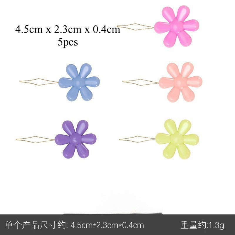Plastic Needle Threader Small Eye Needle Threader Hand Sewing Threading Tool | Alat Masuk Benang Jarum Penjahit Sulam