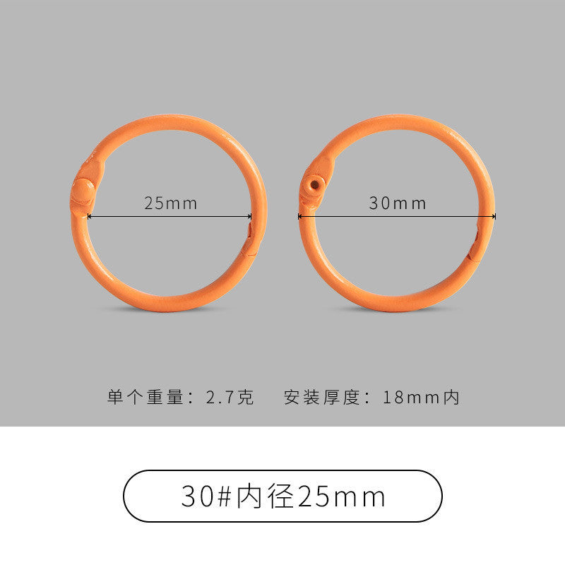 25mm Colored Metal Book Rings | 2pcs Binder Rings for Scrapbooking Photo Albums Flash Cards Keychains