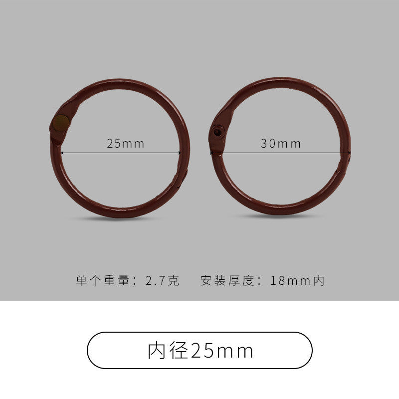 25mm Colored Metal Book Rings | 2pcs Binder Rings for Scrapbooking Photo Albums Flash Cards Keychains