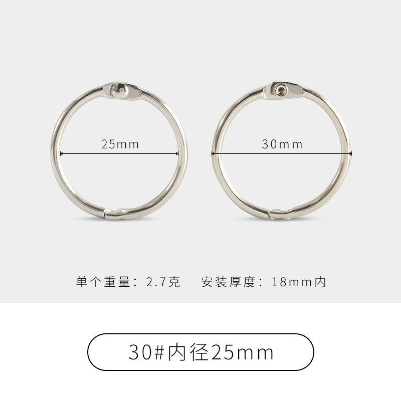 25mm Colored Metal Book Rings | 2pcs Binder Rings for Scrapbooking Photo Albums Flash Cards Keychains