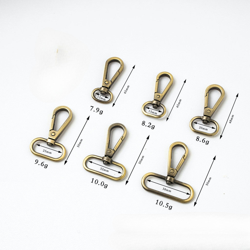 2pcs Premium Quality Lobster Swivel Hooks | Zinc Alloy Lobster Clasps | Bag Accessories | Strap Hook | Cangkuk Tali Beg