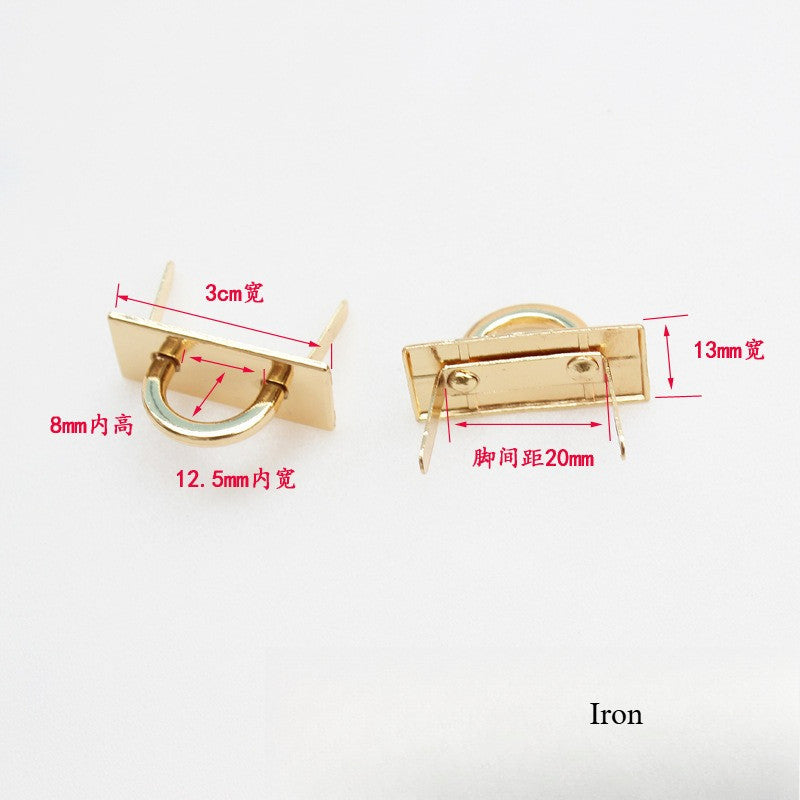 2pcs- Metal Arch Bridge Buckle | Kuku Rimau | Bag Accessories | DIY Repair Hardware | Zinc Alloy Handle Base