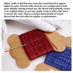 1mm Flat Waxed Polyester Thread for Leather Hand Stitching | Bracelet & Cord Weaving | 30 meters