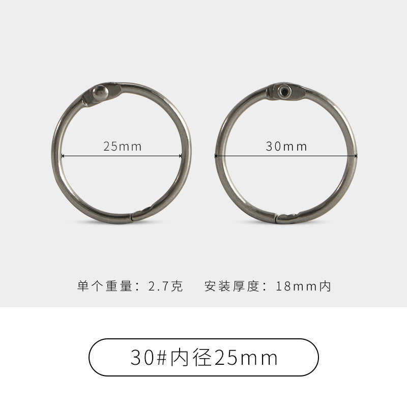 25mm Colored Metal Book Rings | 2pcs Binder Rings for Scrapbooking Photo Albums Flash Cards Keychains