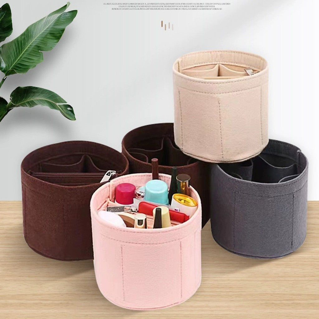 Universal Bag Organizer Insert – Lightweight Wool Felt Inner Pouch Liner Storage Bag | Crochet Bag Organizer